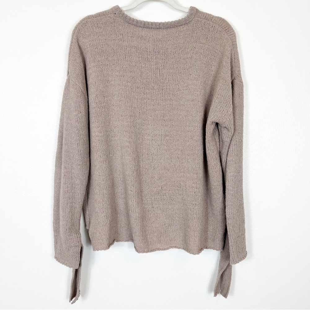 Coco + Jaimeson Chenille Sweater Tan Size Large - image 5